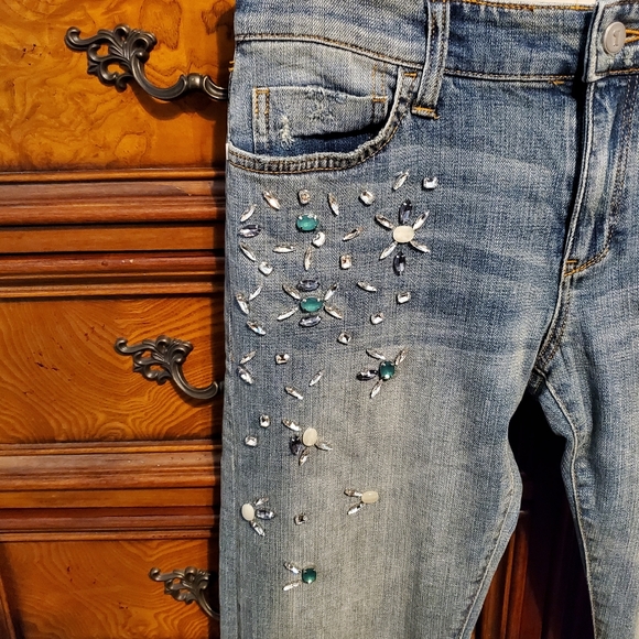 PILCRO + Letterpress Hyphen embellished jeans size 27 - Picture 1 of 5